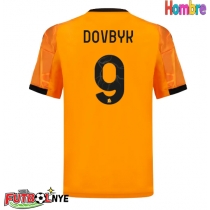 Camiseta AS Roma Artem Dovbyk #9 Visitante Equipación 2025-26 manga corta